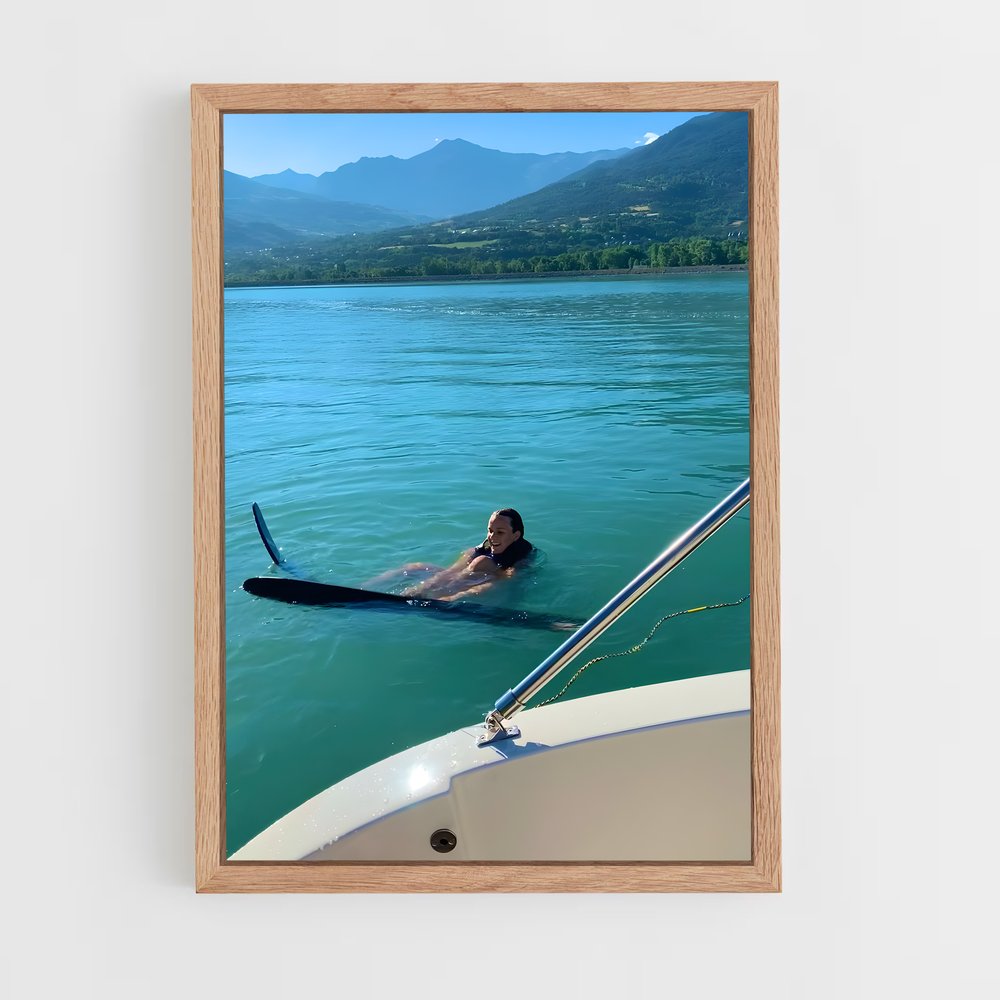 Poster Glisse Aquatique – affiche Ski nautique (vue 4)